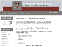 Tablet Screenshot of mathomhousebooks.com